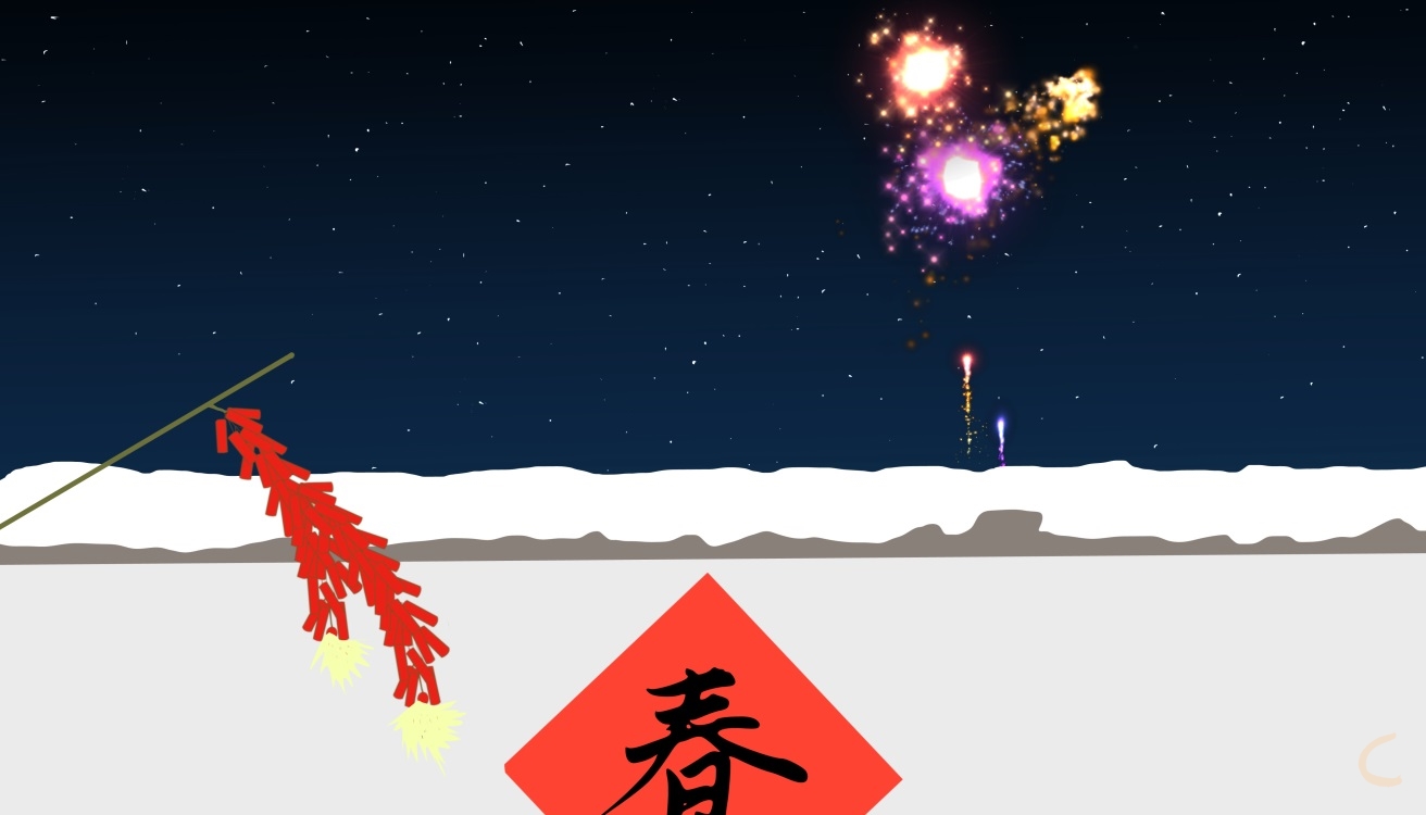 春節(jié)貼對聯(lián)二年級作文5篇